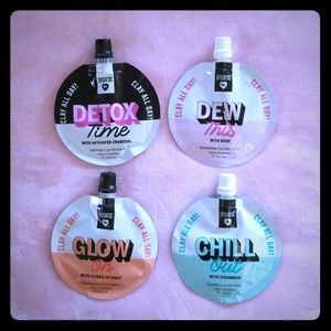 PINK clay face masks